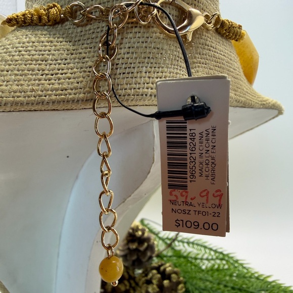 Chico’s Quartz Elegant Yellow Stone Necklace Timeless - Picture 11 of 17